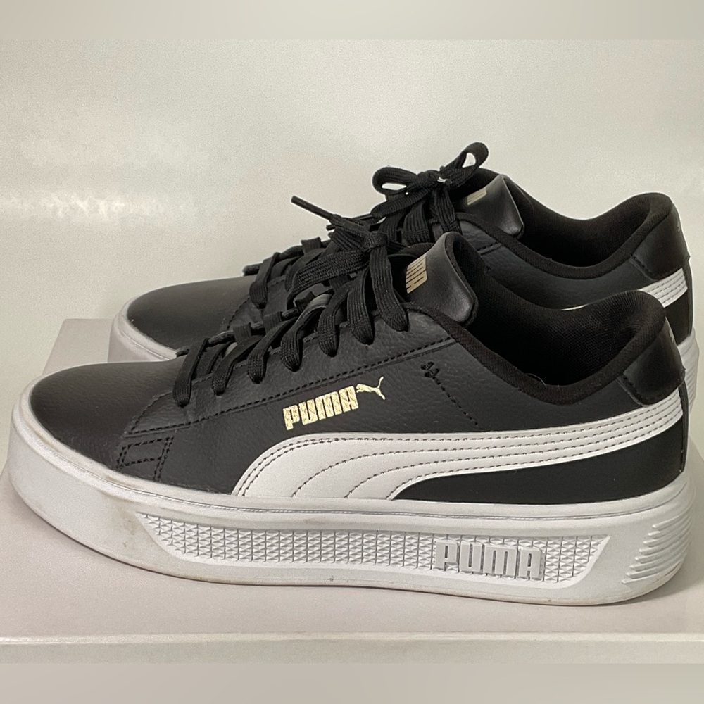 Puma Black Sneakers with Gold Logo - Picture 5 of 7